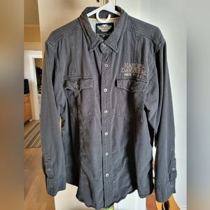 Harley Davidson Men's long sleeve snap up